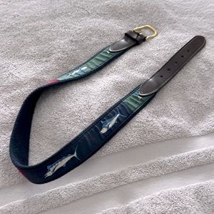 Boys Vineyard Vines belt, Multi color swordfish design, size 26